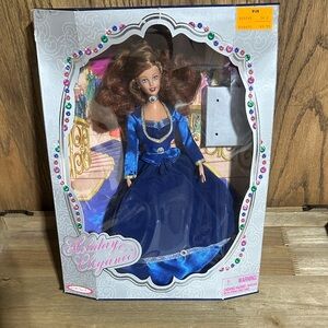 Holiday Elegance Doll with Blue Dress
